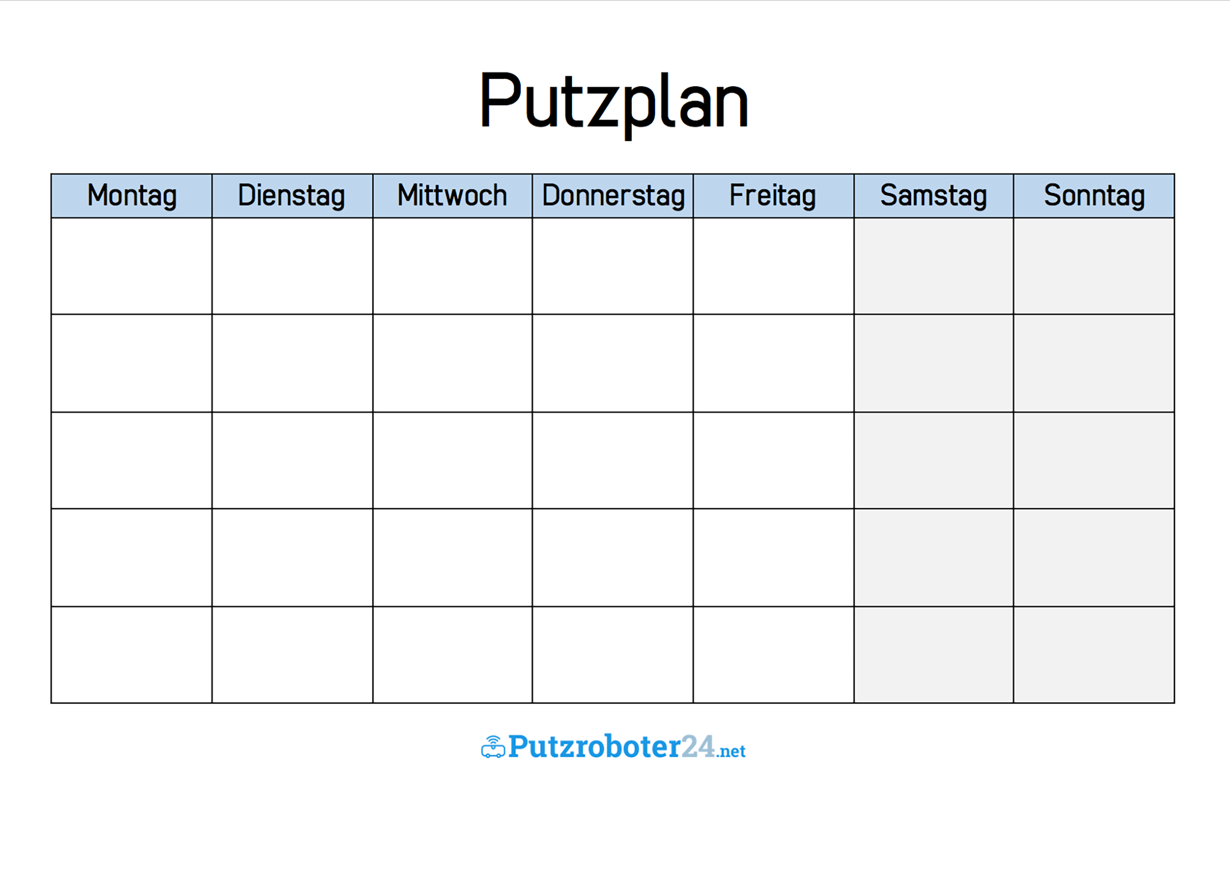 Putzplan Vorlage: 8 Putzpläne für Paare, WGs, Singles & Familien