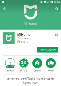 Xiaomi Mi Home App