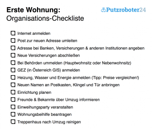 ?Erste Wohnung Checkliste Für Den Umzug (Organisation, Möbel, Etc.)